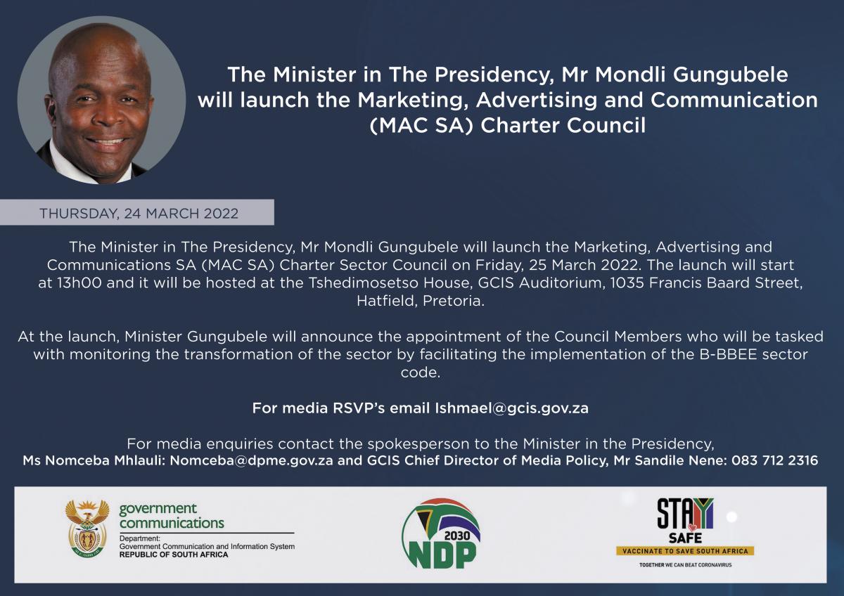 MAC Charter Events Government Communication And Information System GCIS 